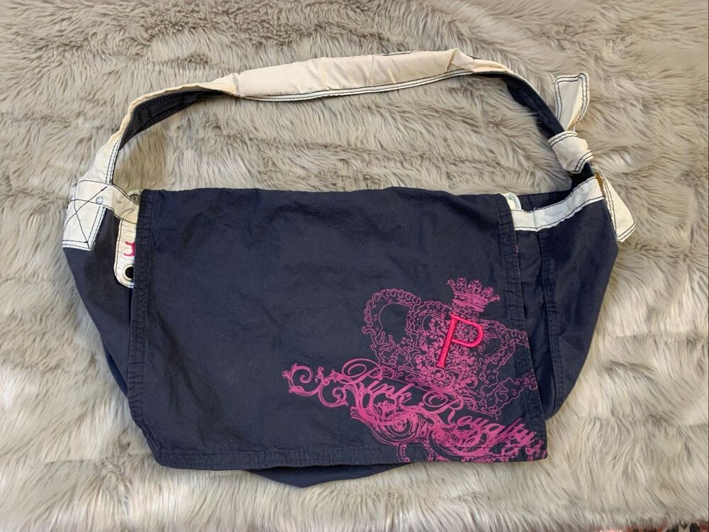 Vintage Y2K Victoria’s Secret Pink Large Messenger Bag Purse Pink Royalty